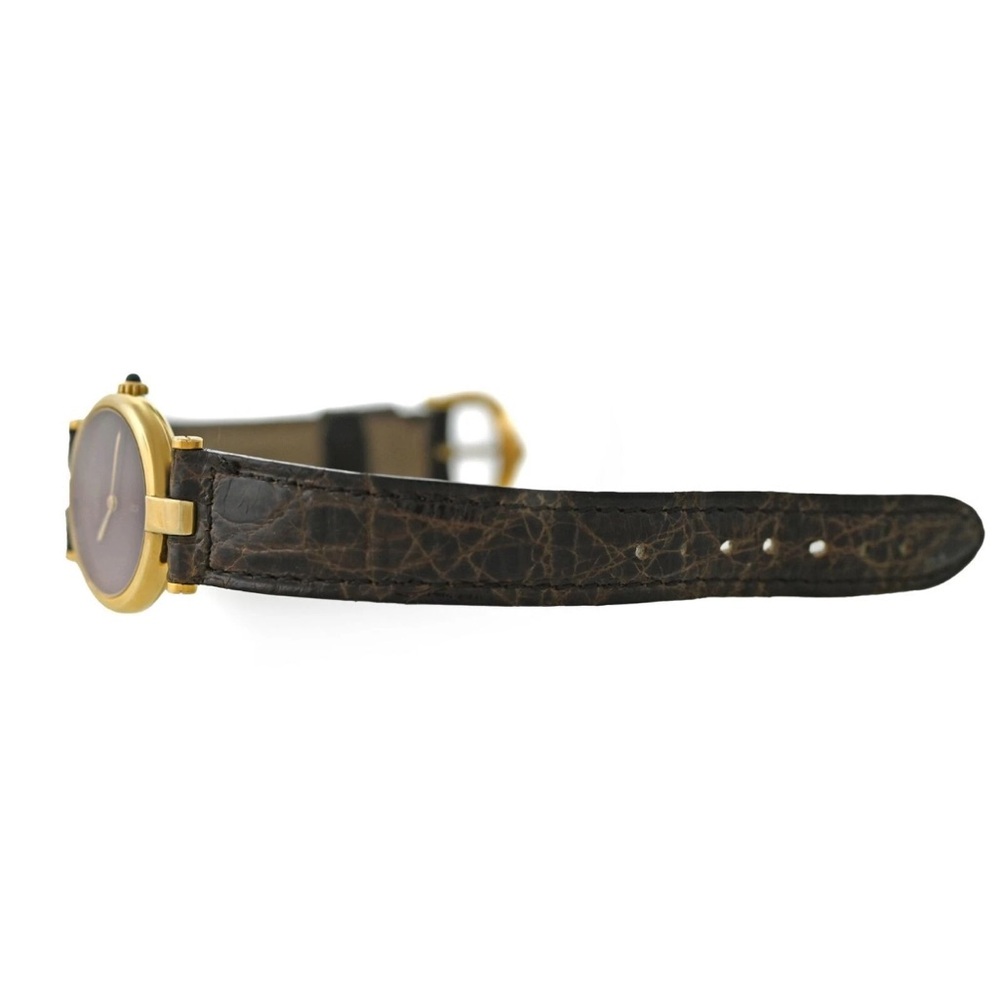 Cartier Gold Vermeil with Rich Burgundy Dial - Picture 6 of 11